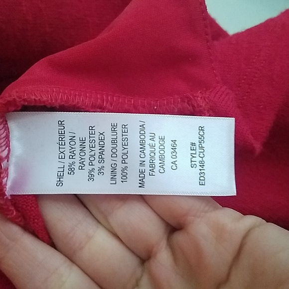 Ricki's Open Cardigan | Red | xsmall - Picture 4 of 4